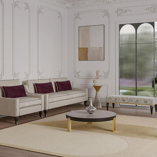 Compact Velvet Armchair