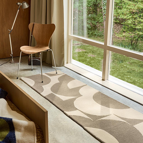 Flower Mushroom / Ecru Rug
