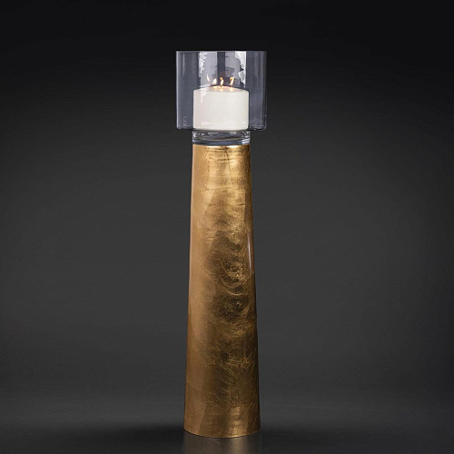 One Gold Candleholder