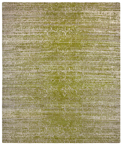 Green Hand-Knotted Rug
