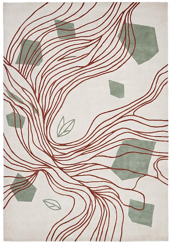 Flowing Lines Handcrafted Rug
