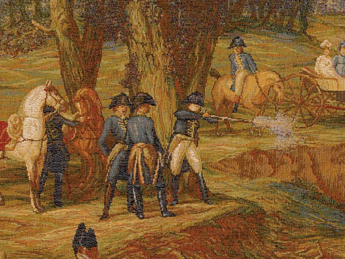 Napoleonic Hunt Scene Tapestry