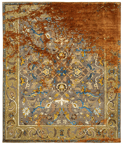 Oriental Polonaise Hand-Knotted Rug