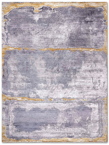 Silver Hand-Woven Rug