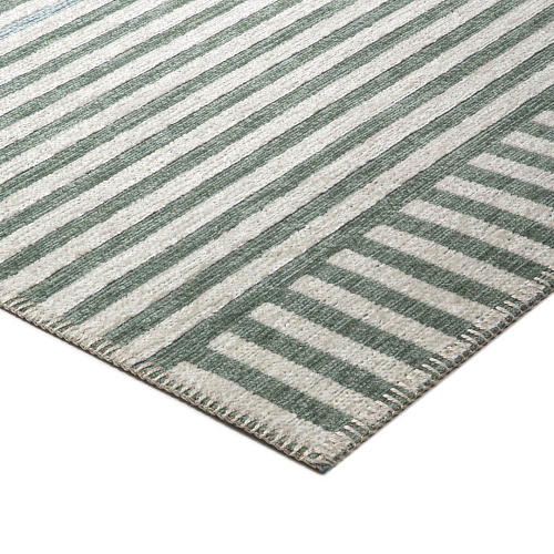 Chantilly Righe Beige Modern Rug
