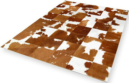 Patras Cowhide Brown Rug