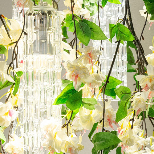White Cascade Small Chandelier