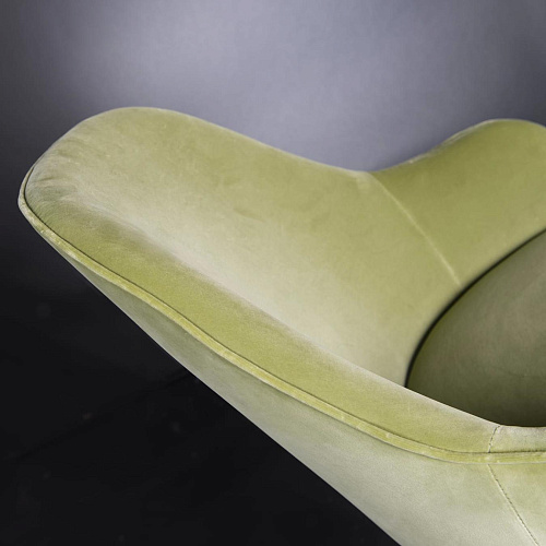 Paulette Green Chair with Armrests
