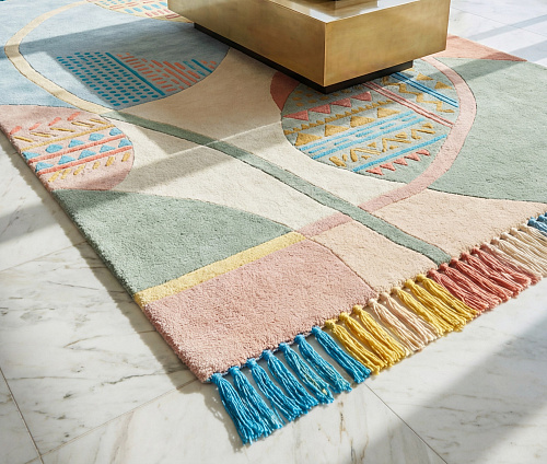 Playful Orbits Artisan Rug