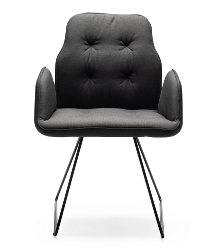 Betibù SL-P Black Chair with Armrests