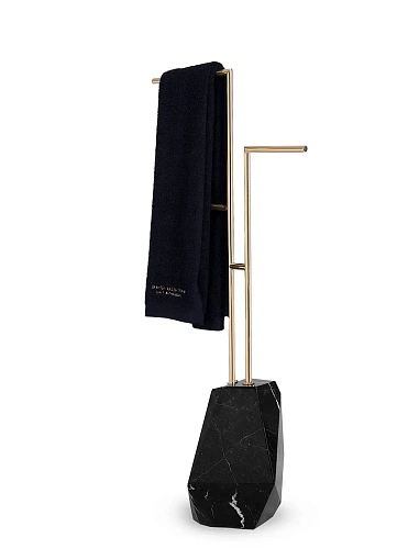 Brilliance Black Towel Rack