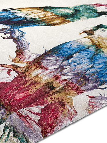 Two Parrots Luxury Handmade Rug