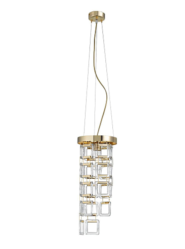 Bracelet Soft Gold Chandelier with Murano Glass
