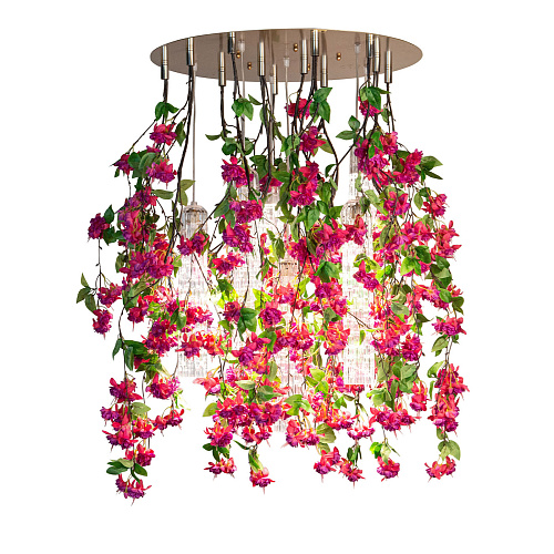 Pink Cascade Large Chandelier