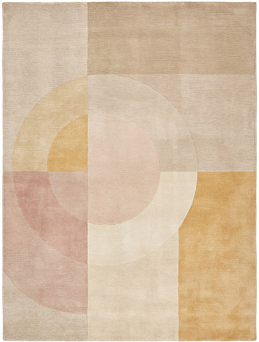 Muted Orbits Handcrafted Rug