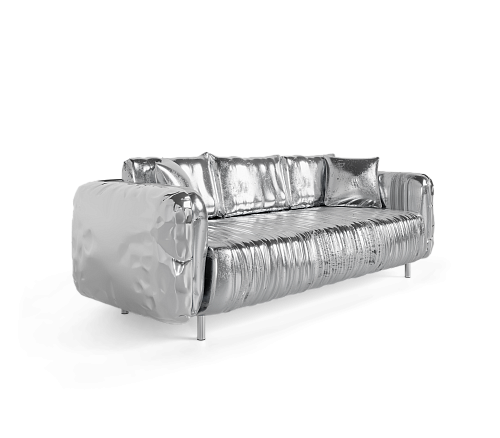 Imperia Silver Luxe Sofa