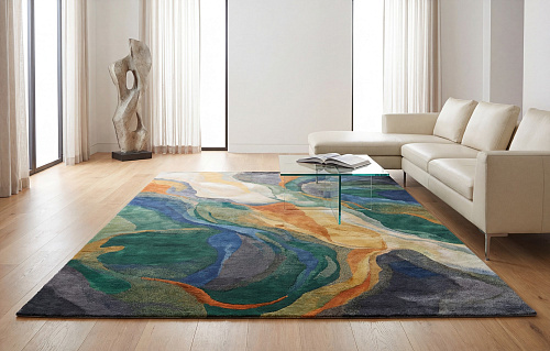 Jade Current Handwoven Rug