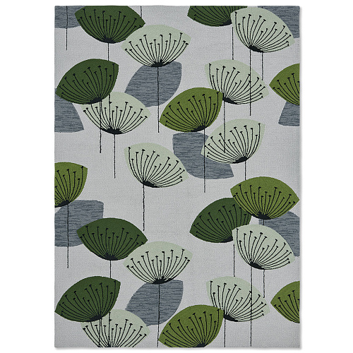 Dand. Clocks Bot. Green Outdoor Rug