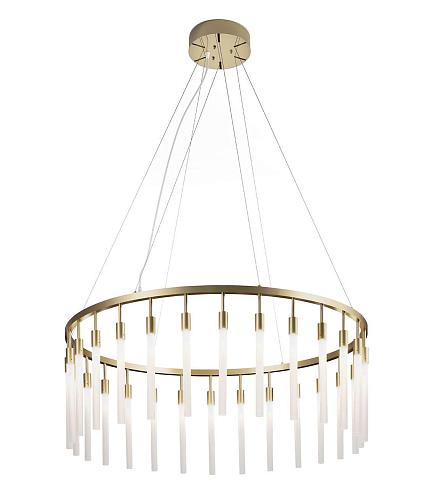 Frosted Glass Ring Chandelier