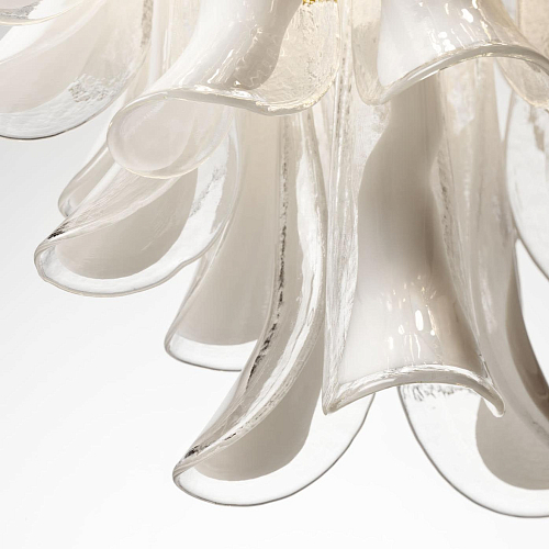 Murano Glass Leaf Round Chandelier
