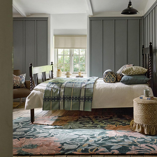 Honeysuckle & Tulip Teal Rug