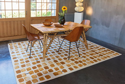 Peach Party Modern Rug