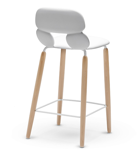 Nube W SG-65 White Bar Stool