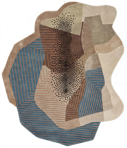 Textured Figure Cut Artisan Rug
