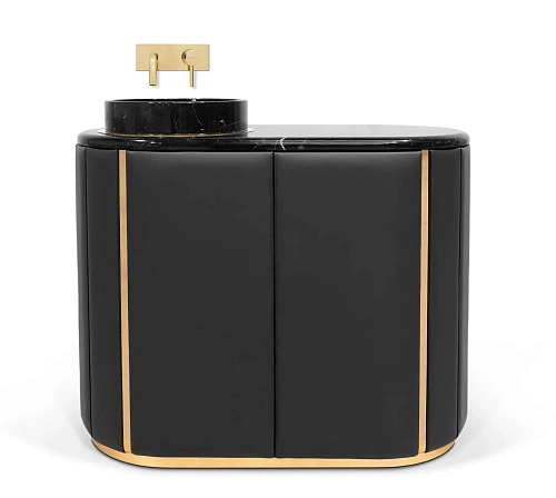 Majestic Black Vanity Cabinet