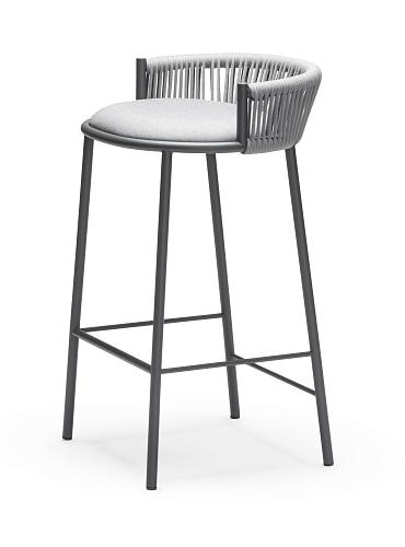 Millie SG-65 Gray Outdoor Bar Stool