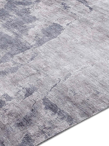 Silver Hand Knotted Rug