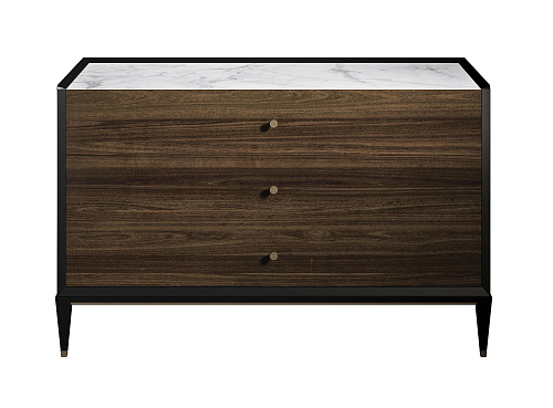 Marble And Wood Chest Of Drawers