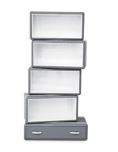 Skyline Tower Grey Bookcase