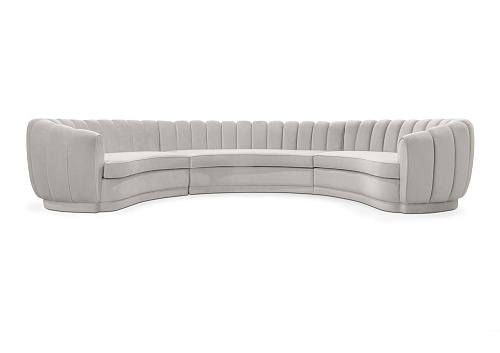 Refined Round Three Sofa