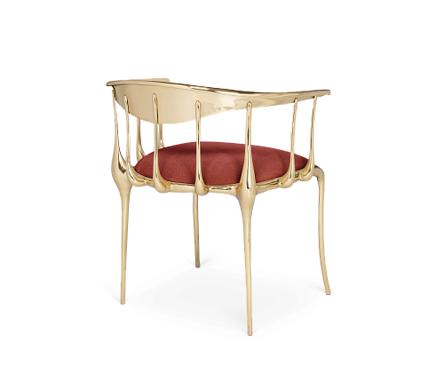 Burgundy Luxe Chair