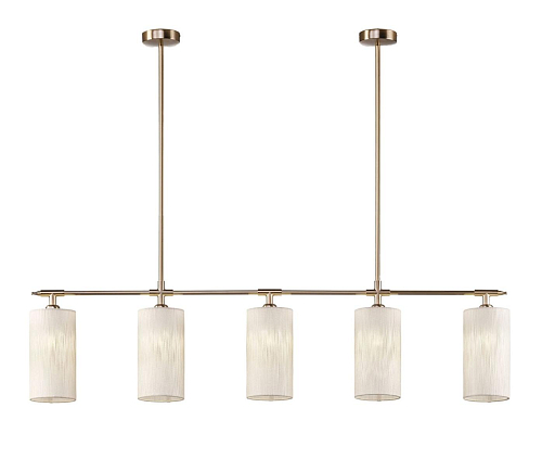 Soft Gold Brass Linear Chandelier