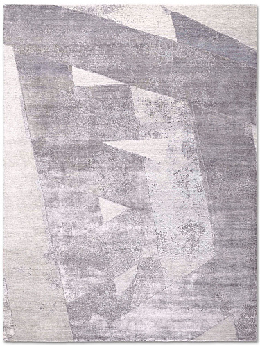 Snow Silver Luxury Handmade Rug