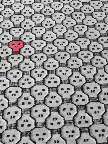 Knock Out Small Designer Handmade Rug