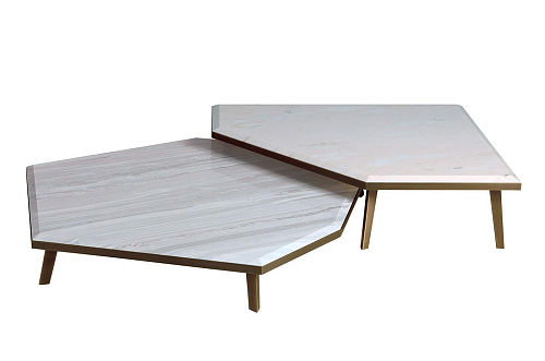 Expanding Marble Coffee Table