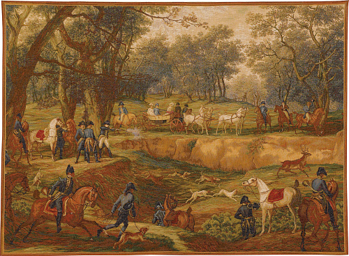 Napoleonic Hunt Scene Tapestry