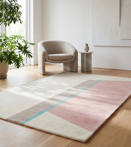 Linear Veil Handcrafted Rug