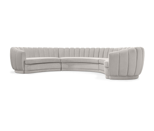 Refined Round Three Sofa