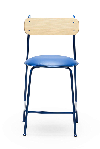 Lena SG-65 Blue Ash Wood Bar Chair