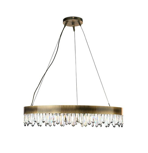 Flowing Brass Suspension Light