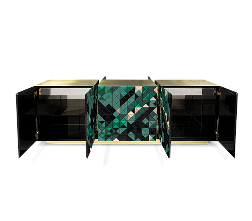 Mosaic Green Sideboard