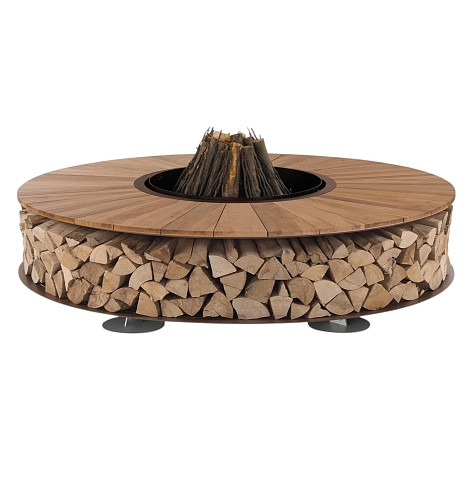 Zero Wood Outdoor Fire Pit