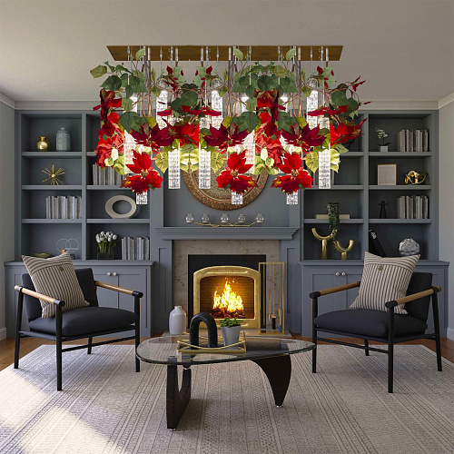 Poinsettia Chandelier