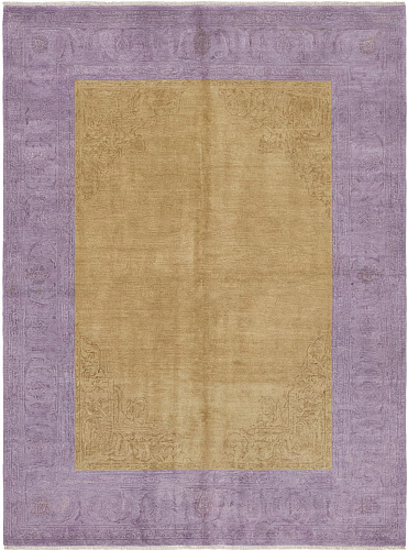 Dusty Mosaic Gold Handcrafted Rug