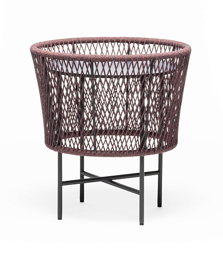 Tamburo SM Round Blue & Red Outdoor Coffee Table