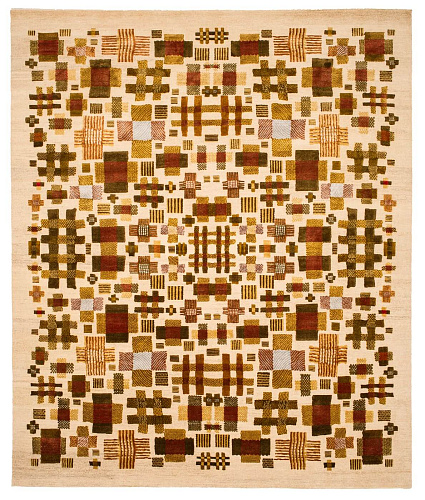 Hand-made Wool / Silk Rug